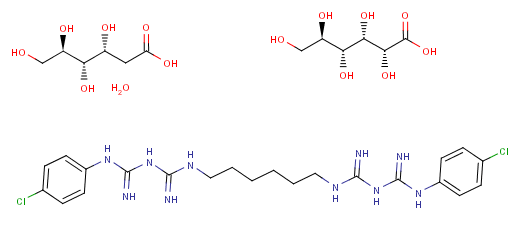 Intermédiaires pharmaceutiques CAS 18472-51-0 de gluconate cru de Chlorhexidine