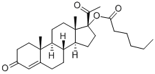 Caproates CAS 630-56-8 des hormones 17a-Hydroxyprogesterone de progestérone