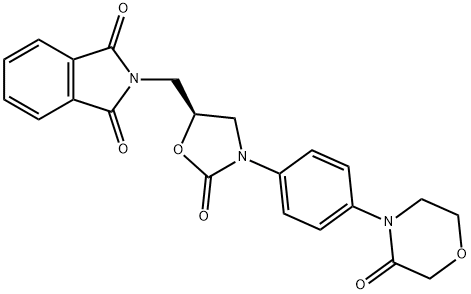 1H-ISOINDOLE-1,3 (2H) - DIONE, 2 [[(5S) - 2-OXO-3- [4 PHÉNYLE (3-OXO-4-MORPHOLINYL)] - 5-OXAZOLIDINYL] MÉTHYLE] - structure