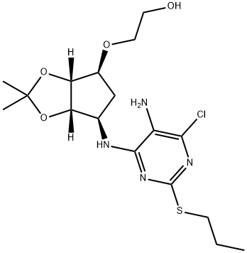 Éthanol, structure oxy aminée de 2 [[(3aR, 4S, 6R, 6aS) - 6 [[5-aMino-6-chloro-2- (propylthio) - 4-pyriMidinyl]] tetrahydro-2,2-diMethyl-4H-cyclopenta-1,3-dioxol-4-yl]] -