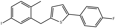 2 (4-Fluorophenyl) - [(5-iodo-2-methylphenyl) structure du thiophène 5 de méthyle]