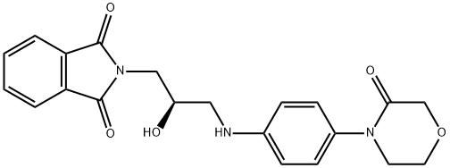 1H-ISOINDOLE-1,3 (2H) - DIONE, [(2R) - 2-HYDROXY-3- [[4 (3-OXO-4-MORPHOLINYL) PHÉNYLIQUES]]] - structure 2 PROPYLIQUE AMINÉE