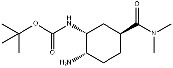 (acide de 5H-Pyrrolo [3,4-d] thiazole-5-carboxylic, 2 [[[(1R, 2S, 5S) - 2 [[carbonyle (5-chloro-1H-indol-2-yl)] aminé] - [carbonyle (diméthylaminé)]]] carbonyle 5 aminé cyclohexylique] - 4,6-dihydro-, structure de l'ester 1,1-diMethylethyl