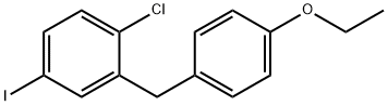structure du benzène 4-Iodo-1-chloro-2- (4-ethoxybenzyl)